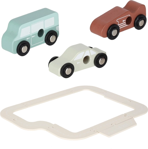 Umfangreiches Set an Fahrzeugen und Zubehör