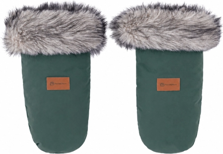 Petite&Mars Kinderwagen-Handwärmer Fjora Veritable khaki - 1 Paar