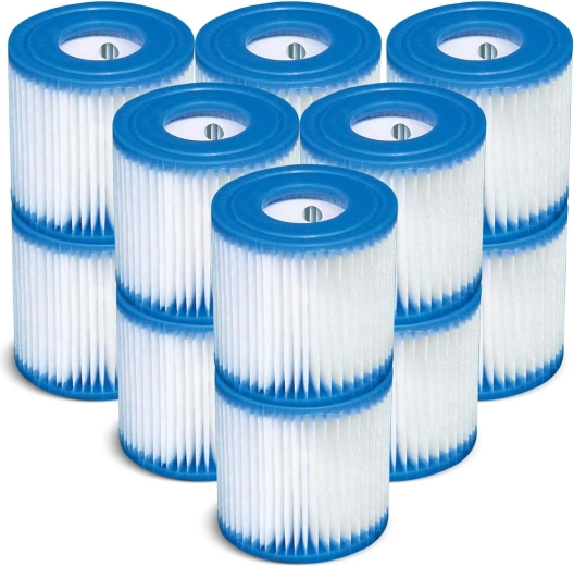 S1-Filter für INTEX-Whirlpools – Set mit 12 Stück