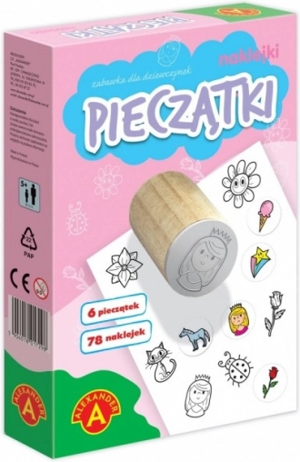 Kleine Stempel und Aufkleber für Mädchen