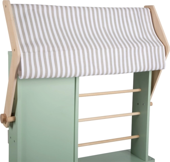 Abnehmbare Markise und Stauraum