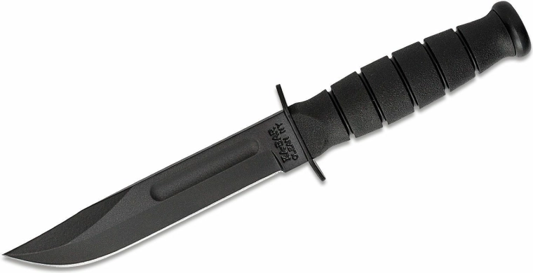 KA-BAR kurzer schwarzer taktischer Messer mit feststehender Klinge