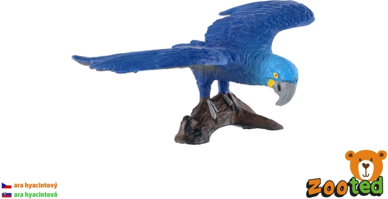 Hyazinth-Ara-Papagei – Figur 9 cm - 1 Stück