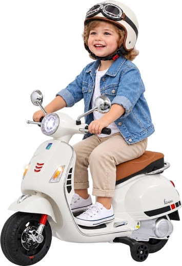 Elektrisches Kinderfahrzeug Vespa GTS 125 weiß