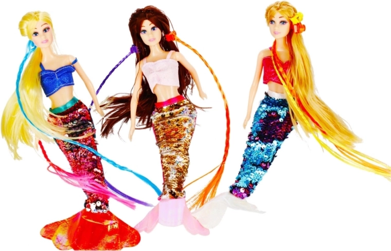 Glitzernder Pailletten-Schwanz für magischen Effekt