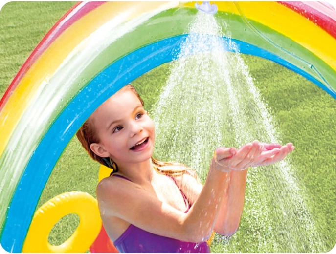 Regenbogen-Duschbogen zur Erfrischung