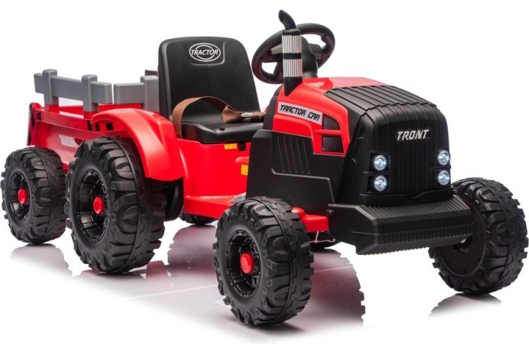 Elektrischer Kindertraktor mit Anhänger 24V – rot