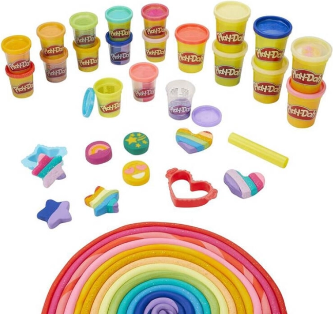 Großes kreatives Set Play-Doh mit 21 Tuben