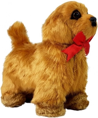 Interaktiver Hund – läuft und bellt, braun