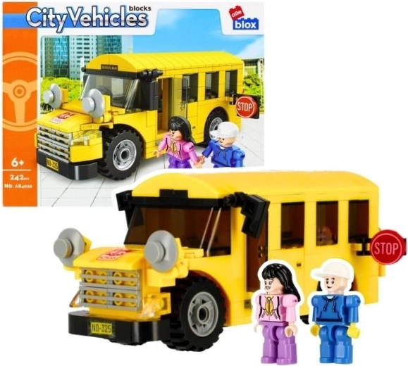 Alleblox City Bauset Schulbus (242 Teile) – 1 Stück