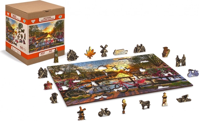 Holzpuzzle Räder in Amsterdam