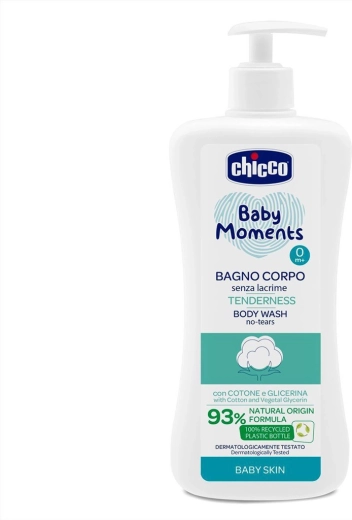 Chicco Baby Moments Tenderness Körper-Shampoo mit Spender 500 ml
