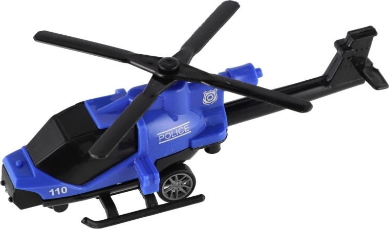 Polizei-Hubschrauber mit Rückziehantrieb