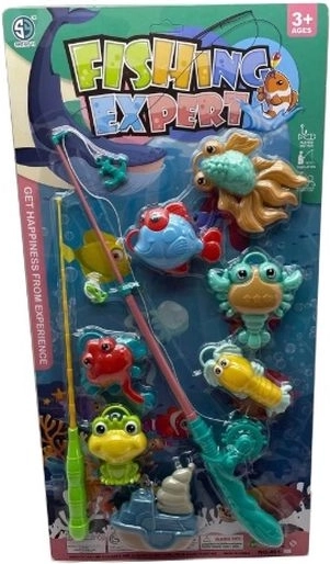 Kinder-Angelspiel – Angelrute mit Fischchen