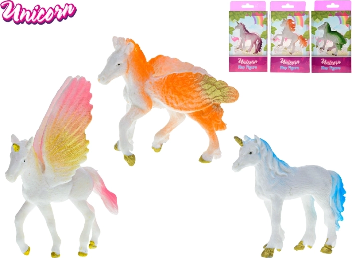 Einhorn-Figur 9 cm – 4 Arten, Farbmix