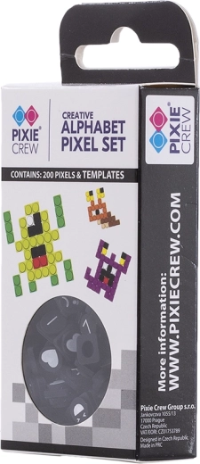 Pixie Crew Themen-Set mit kleinen Pixeln mit Buchstaben und Zeichen