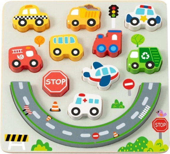 2Kids Toys Balance-Puzzle City 2 in 1