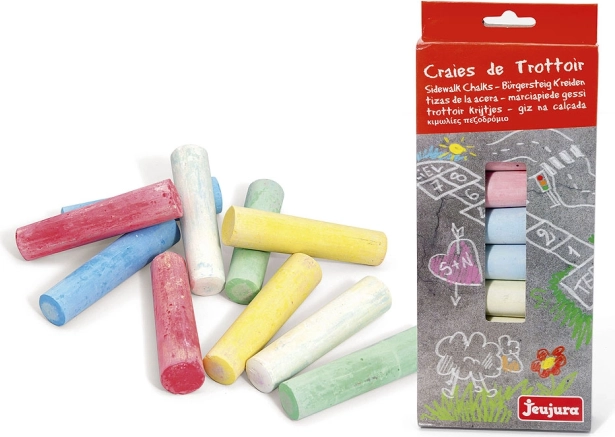 Große bunte Kreiden 10 Stk JEUJURA