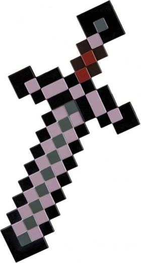 Plastik-Netherite-Schwert Minecraft 52 cm