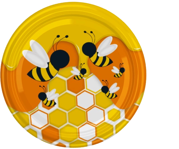 Deckel fi82 mit Bienenmotiv – 6z, Karton 660 Stk.