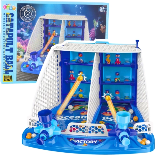 Geschicklichkeitsspiel Ocean Pinball für Kinder – Zielschießen mit Meeresfischen