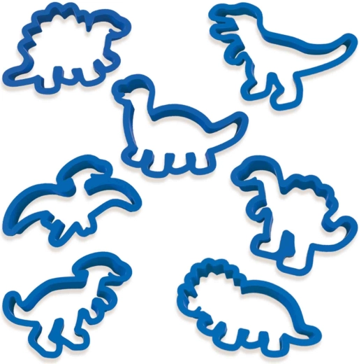 7 Dinosaurier-Ausstechformen in einem Set