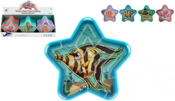 Teddies Kugellabyrinth Stern – Taschen-Knobelspiel für Kinder (Farbmix)