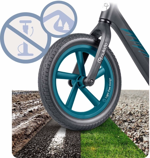 12-Zoll-PU-Räder für eine gleichmäßige Fahrt