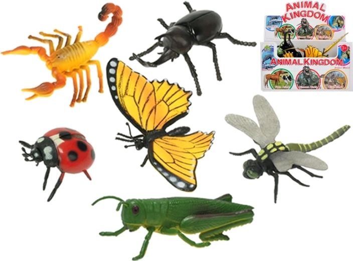 Set aus Kunststoff-Insektenfiguren 9–13 cm, 12 Stk.