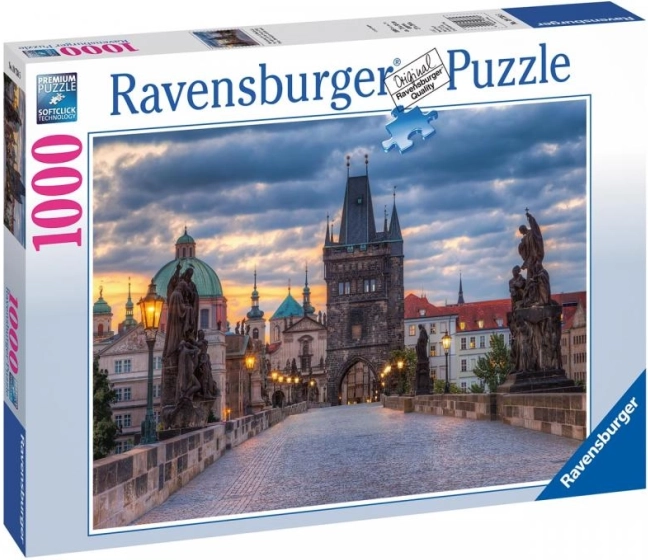Prag: Spaziergang auf der Karlsbrücke Puzzle 1000 Teile
