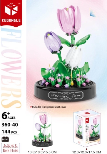 Bausatz Tulpen unter Schutzhaube, 144 Teile - 1 Stück