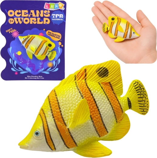Realistische Gummi-Fischfigur Kupferfalterfisch 10,5 cm