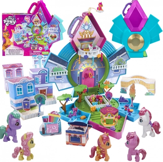 My Little Pony Kristall-Leuchtturm Mini World Magic mit 5 Figuren
