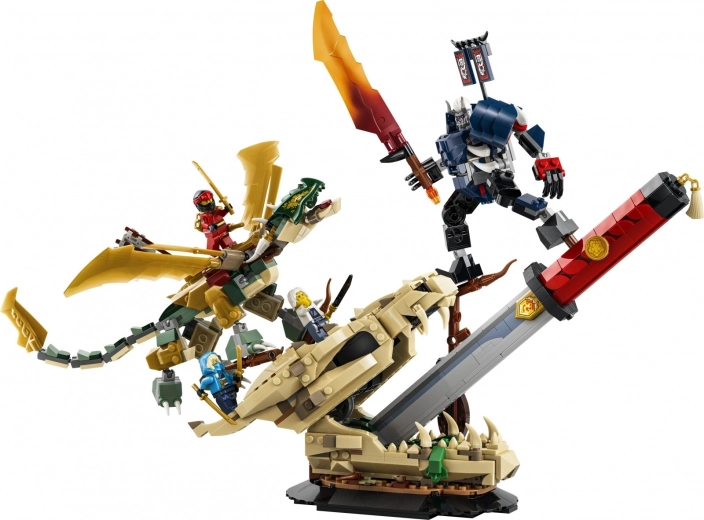 Beweglicher Drache und Mech für Action-Posen