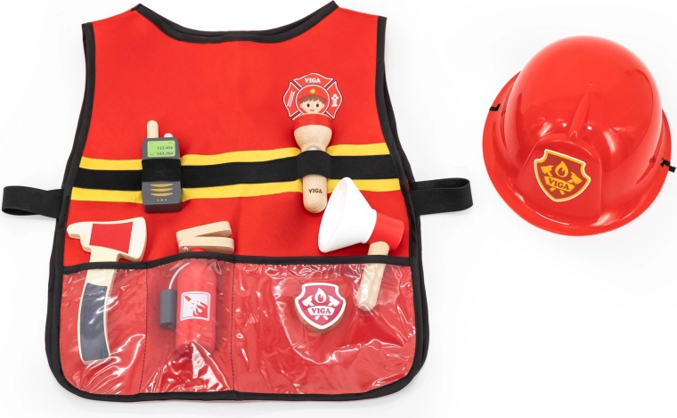 Komplette Ausrüstung für kleine Feuerwehrleute