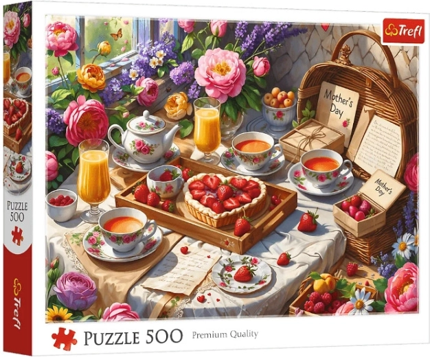 Puzzle 500 Süßigkeiten zum Muttertag
