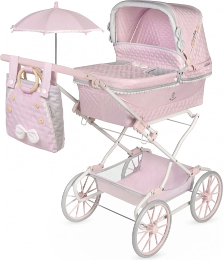 Klapbarer Puppenwagen mit Babywanne und Sonnenschirm Sophie 90 cm