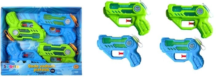 Wasserpistolen-Set SPORTO, 4 Stück