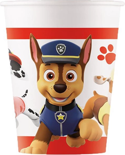 Pappbecher Paw Patrol 200 ml, 8 Stück