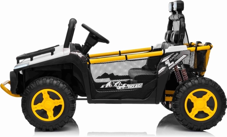 Elektrisches Kinderauto UTV SPEED Buggy – weiß, 24 V