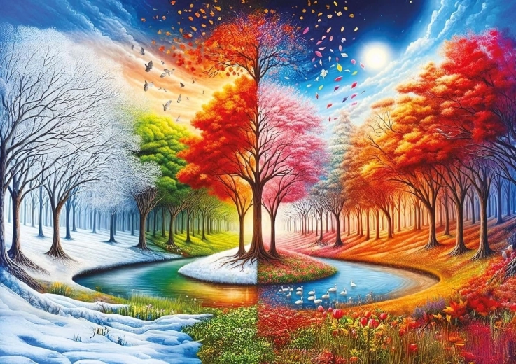 Puzzle Vier Welten 2000 Teile ART PUZZLE