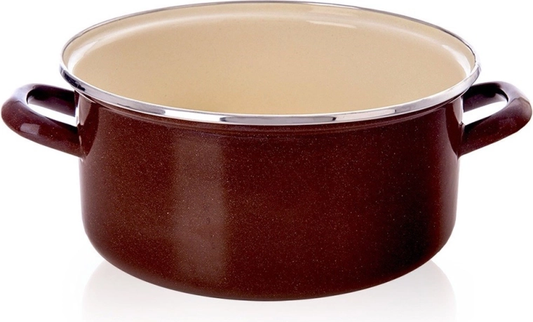 Emaillierter Topf Brown 26 cm, 5 l Orion