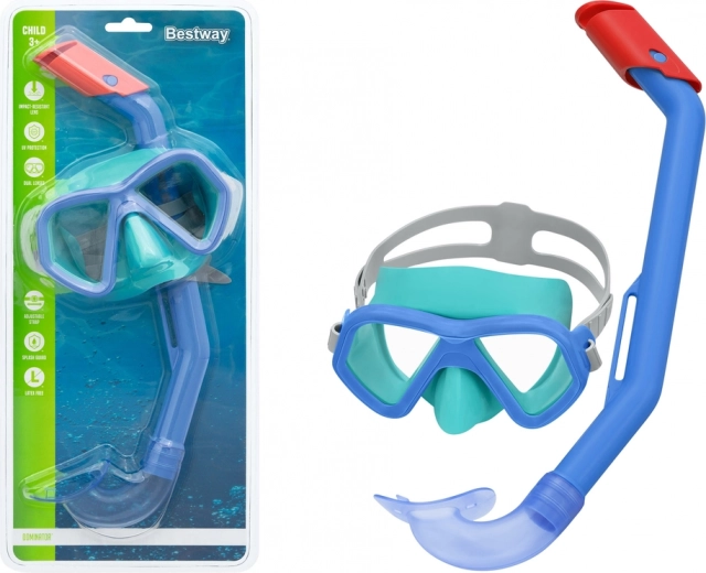 BESTWAY Schnorchelset für Kinder mit Maske und Schnorchel – Blau