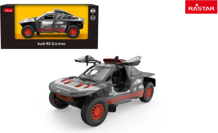 Metall-Modellauto Rastar Audi RS Q e-tron 1:24 grau