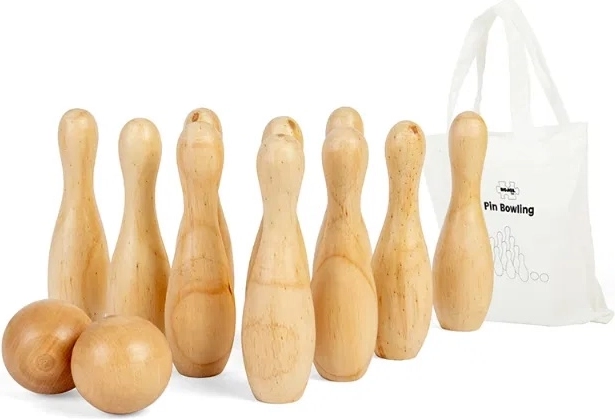 Bigjigs Toys Holzkegeln für Kinder