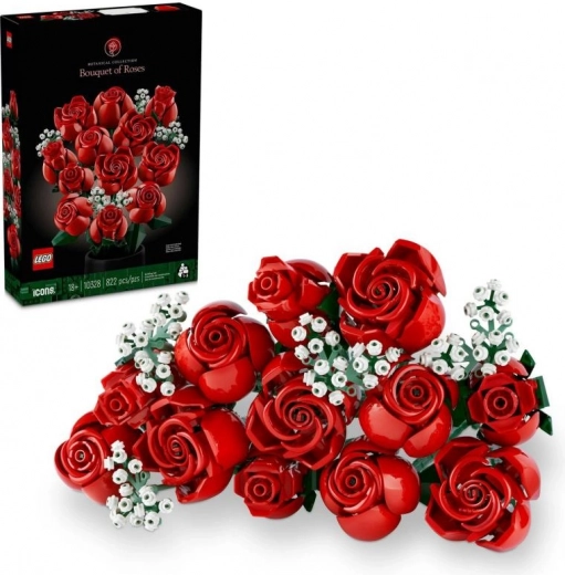 LEGO Ikonen Rosa Blumenstrauß