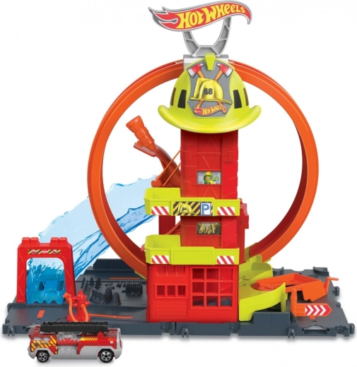 Hot Wheels City Super-Feuerwache mit Looping