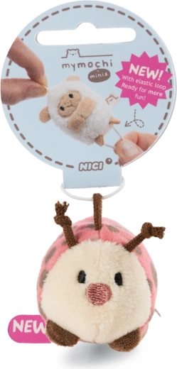 Plüschanhänger Marienkäfer Dozz MyMochi Minis mit elastischer Schlaufe 5 cm