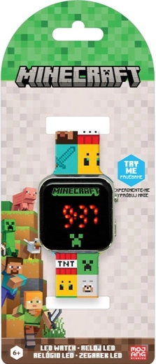 Digitale LED-Uhr Minecraft