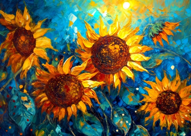 Enjoy Puzzle Begegnung der Sonnenblumen 1000 Teile